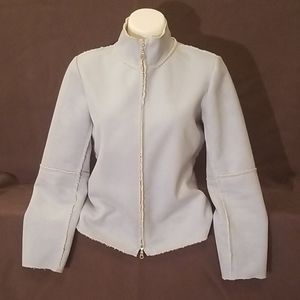 VELVET Brand Faux Suede/Shearling Blue Jacket M